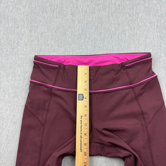 Lululemon Womens Leggings 8 Red Pace Queen Tight 26" Luxtreme Yoga Athletic - Picture 7 of 15